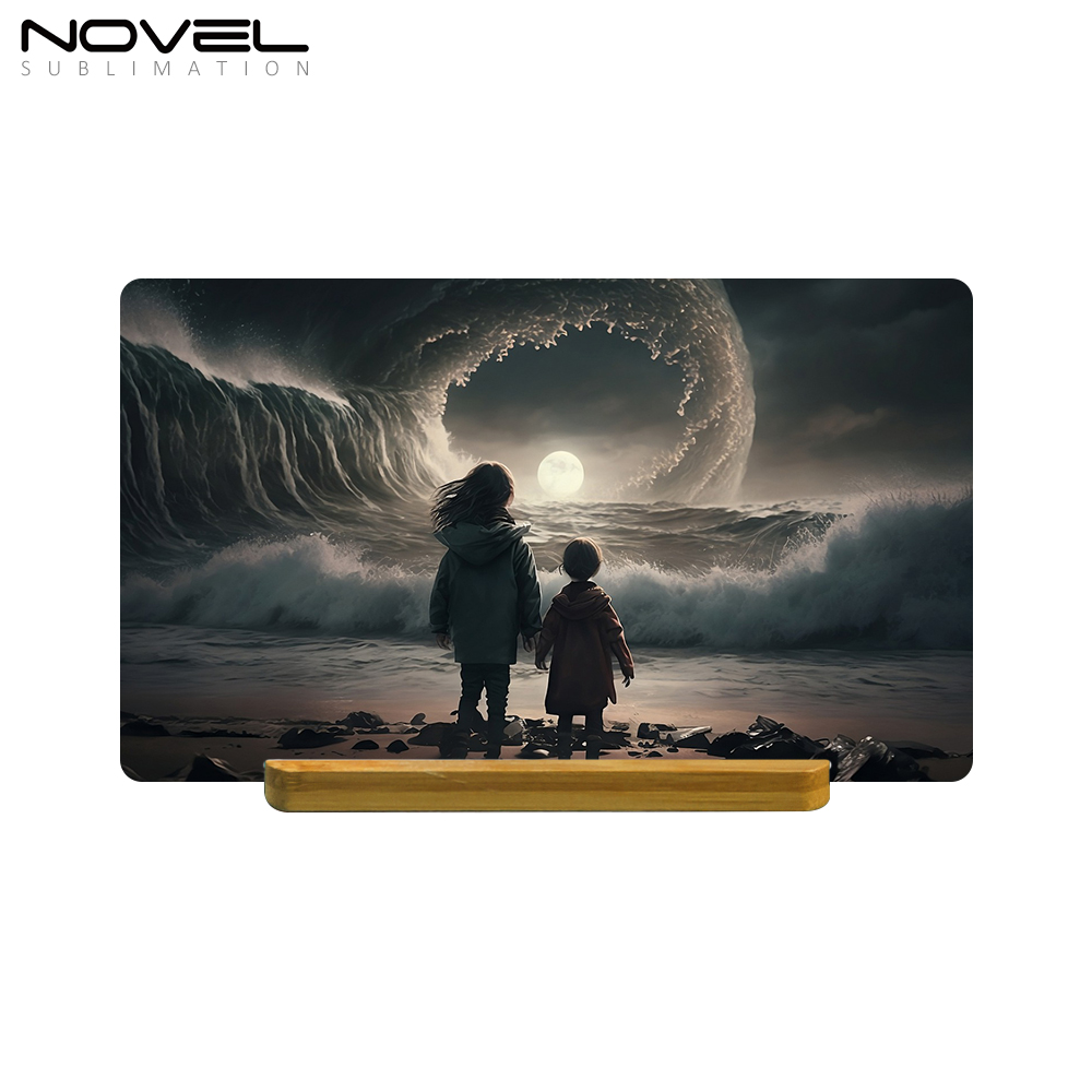 Sublimation Blank Aluminum Photo Frame 9 Sizes Bamboo Crafts