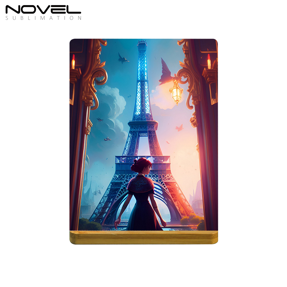 Sublimation Blank Aluminum Photo Frame 9 Sizes Bamboo Crafts