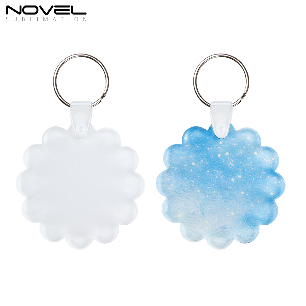Sublimation Transparent Acrylic Single Sided Print Keyring DIY Keychain