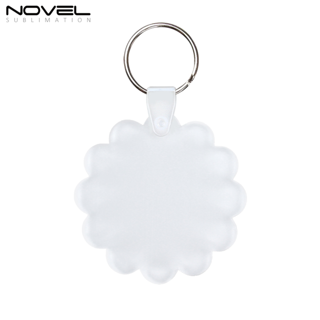 New Arrival Sublimation Transparent Acrylic Single Sided Print Keyring DIY Keychain