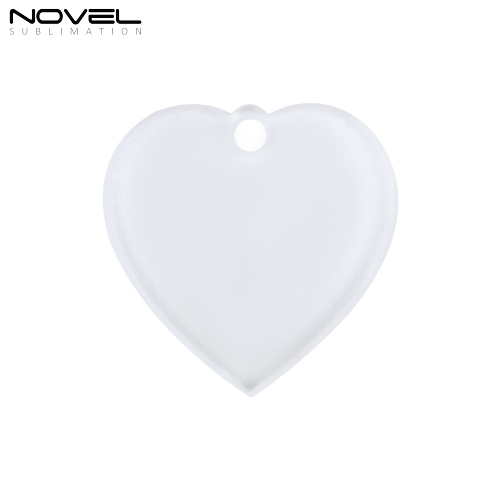 Sublimation Transparent Acrylic Single Sided Print Keyring DIY Keychain