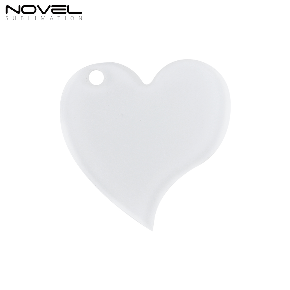 Sublimation Transparent Acrylic Single Sided Print Keyring DIY Keychain