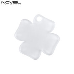 New Arrival Sublimation Transparent Acrylic Single Sided Print Keyring DIY Keychain