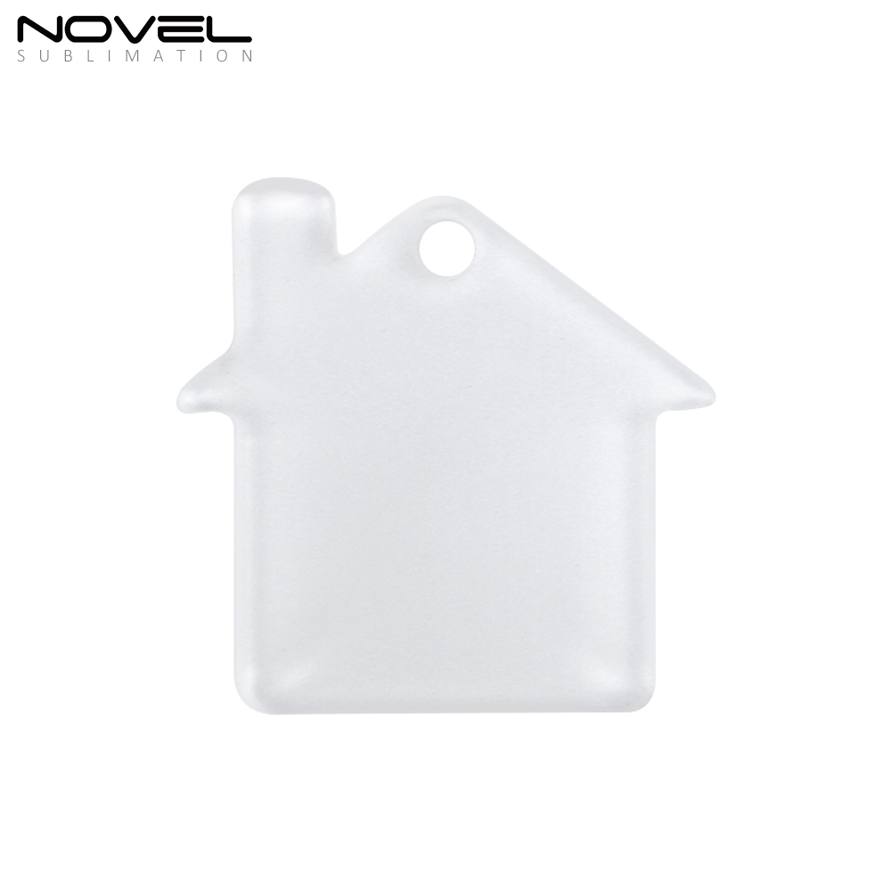 Sublimation Transparent Acrylic Single Sided Print Keyring DIY Keychain