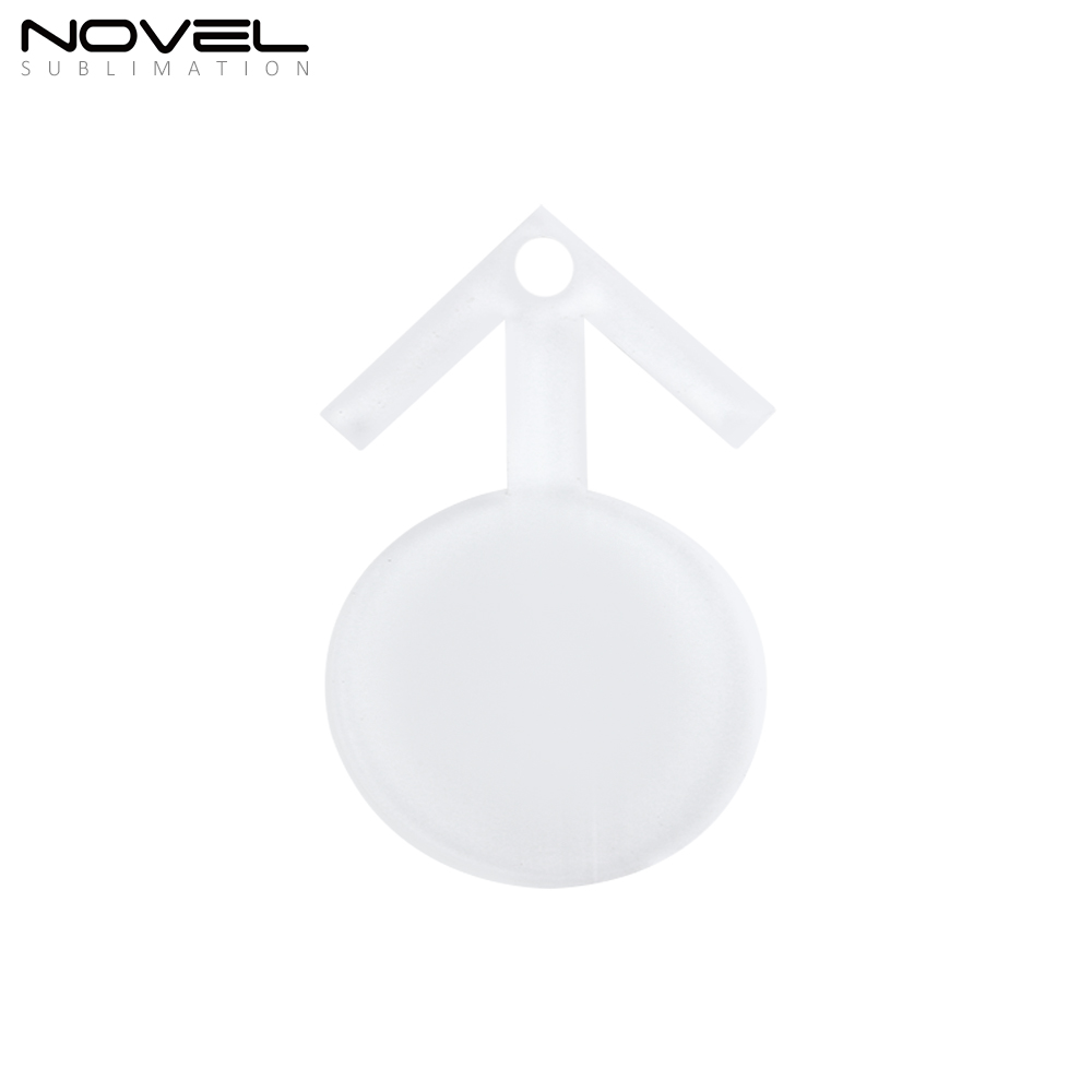 Sublimation Transparent Acrylic Single Sided Print Keyring DIY Keychain