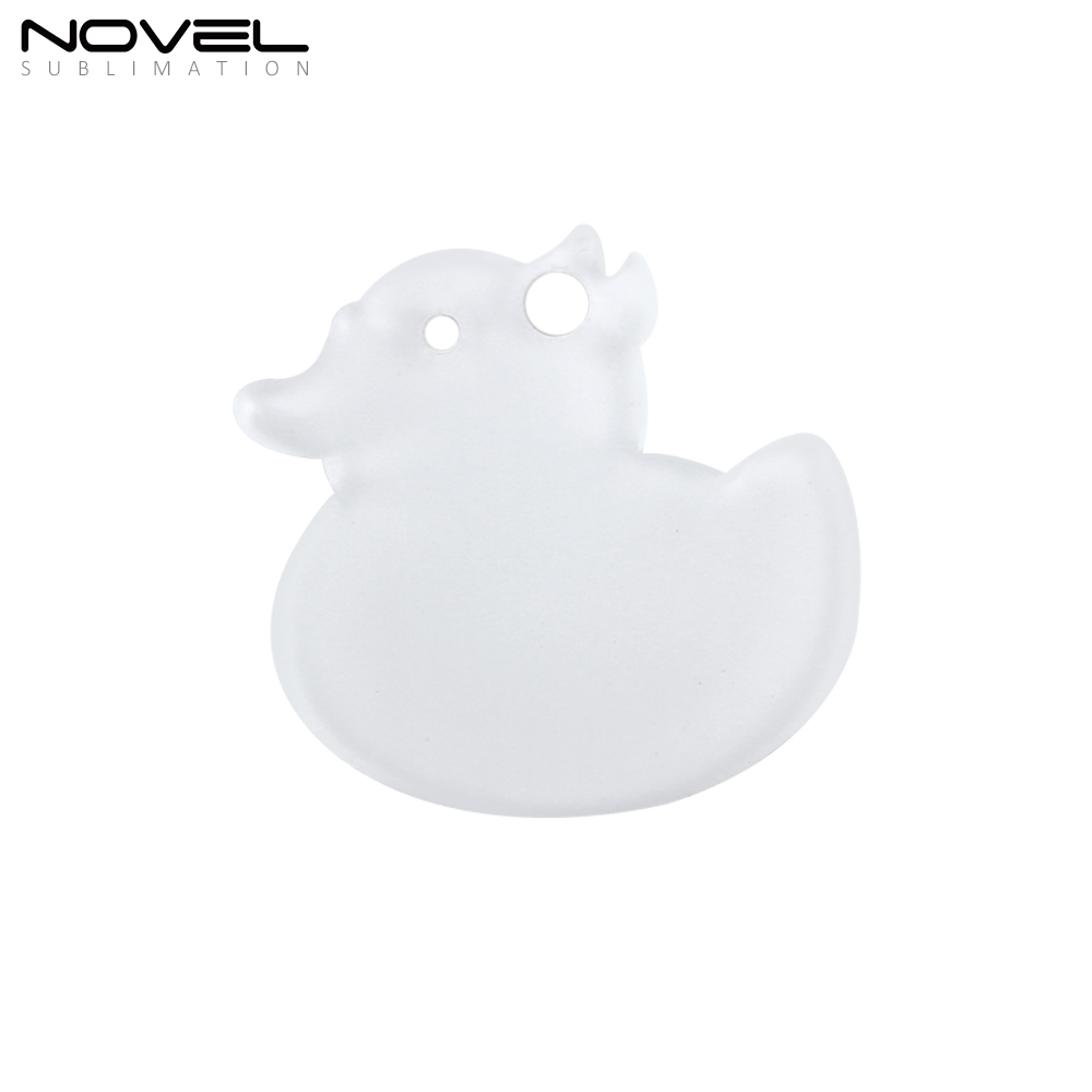 Sublimation Transparent Acrylic Single Sided Print Keyring DIY Keychain