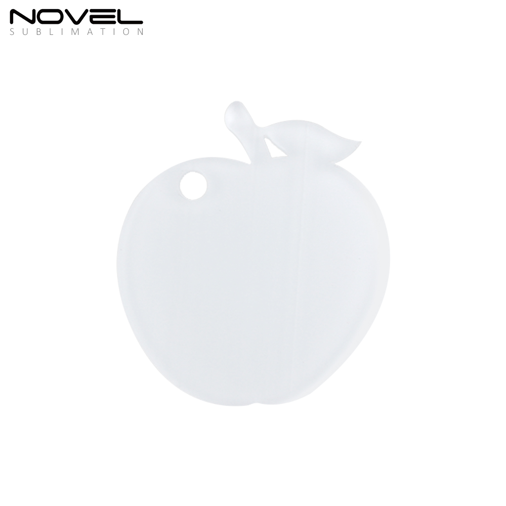 Sublimation Transparent Acrylic Single Sided Print Keyring DIY Keychain