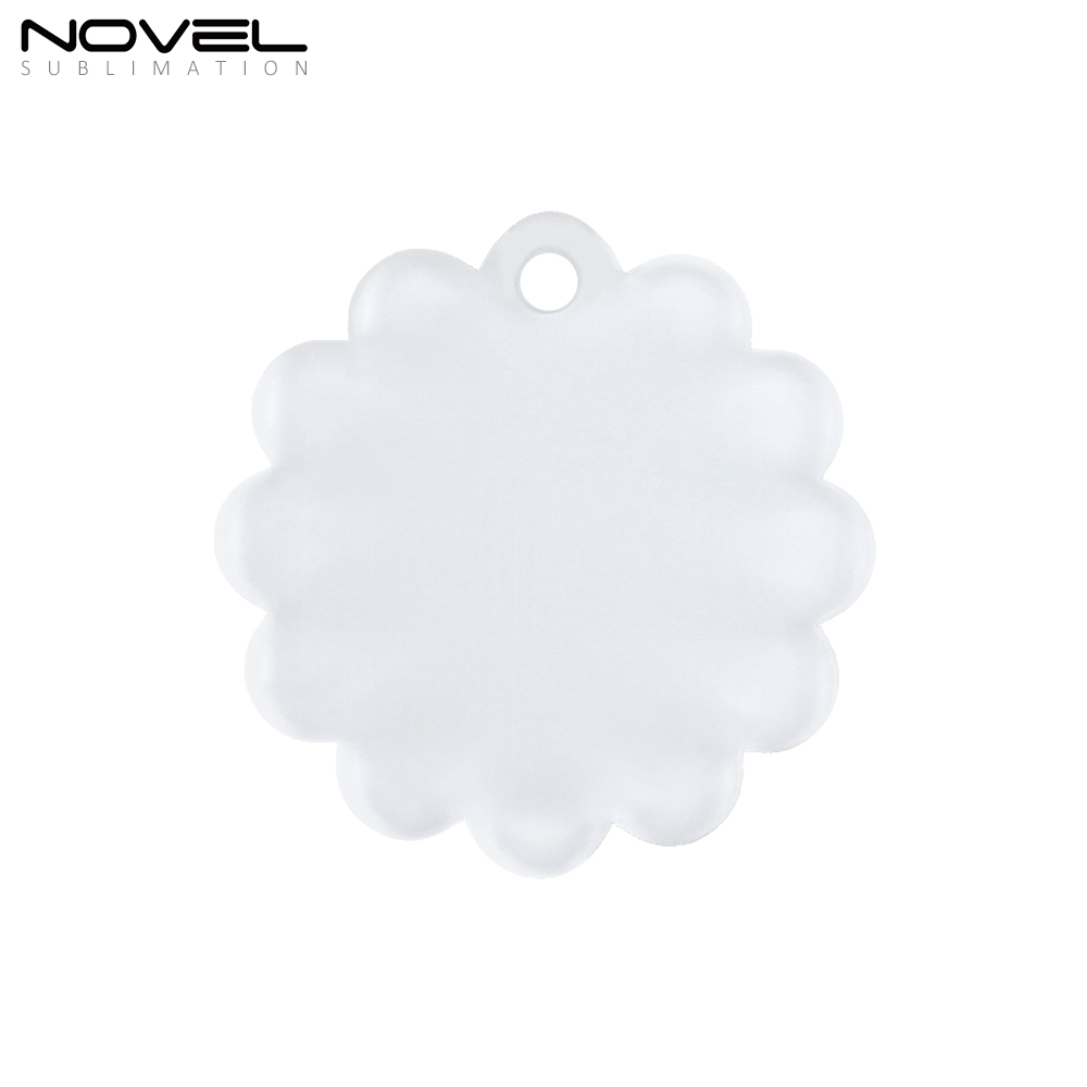 Sublimation Transparent Acrylic Single Sided Print Keyring DIY Keychain
