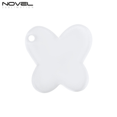 New Arrival Sublimation Transparent Acrylic Single Sided Print Keyring DIY Keychain