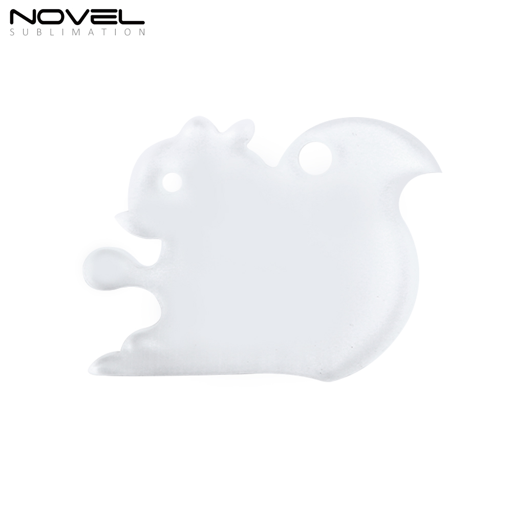 Sublimation Transparent Acrylic Single Sided Print Keyring DIY Keychain