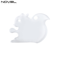 New Arrival Sublimation Transparent Acrylic Single Sided Print Keyring DIY Keychain