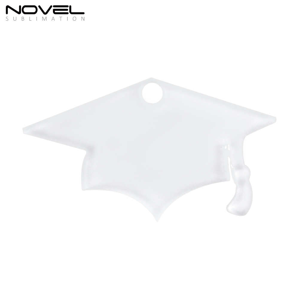 Sublimation Transparent Acrylic Single Sided Print Keyring DIY Keychain