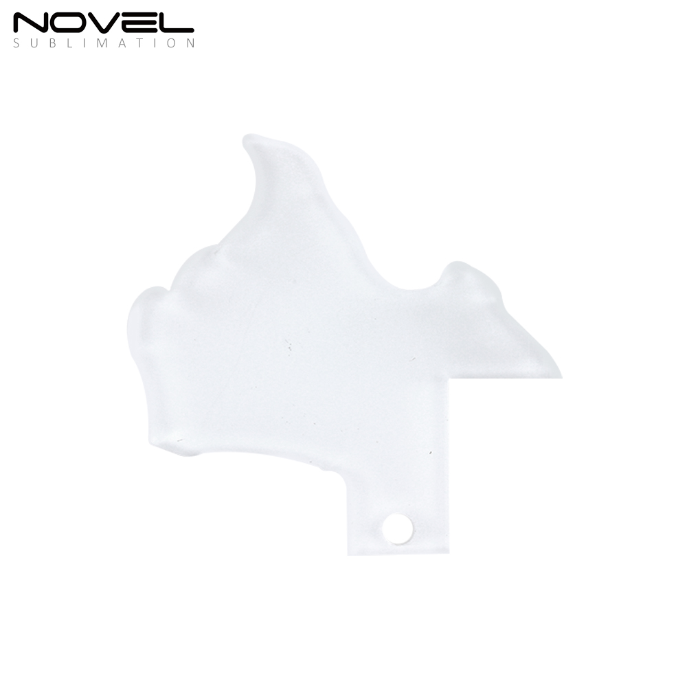 Sublimation Transparent Acrylic Single Sided Print Keyring DIY Keychain