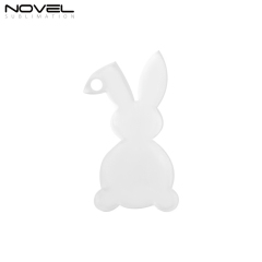 New Arrival Sublimation Transparent Acrylic Single Sided Print Keyring DIY Keychain