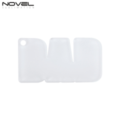 New Arrival Sublimation Transparent Acrylic Single Sided Print Keyring DIY Keychain