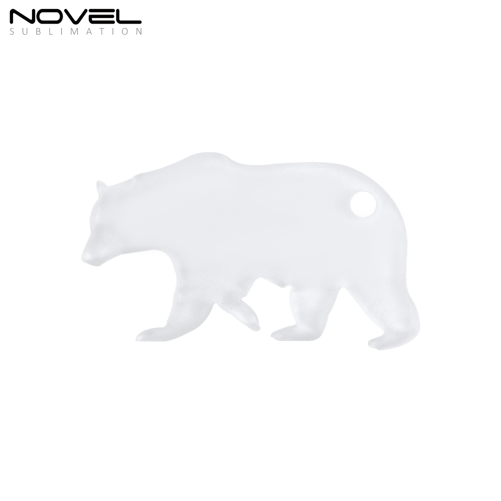 Sublimation Transparent Acrylic Single Sided Print Keyring DIY Keychain