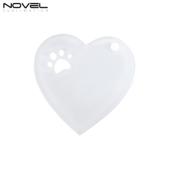 New Arrival Sublimation Transparent Acrylic Single Sided Print Keyring DIY Keychain