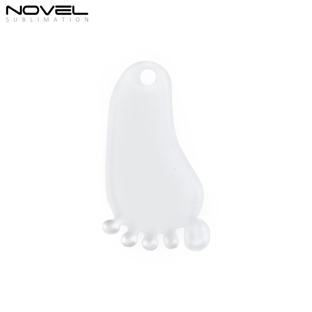 Sublimation Transparent Acrylic Single Sided Print Keyring DIY Keychain