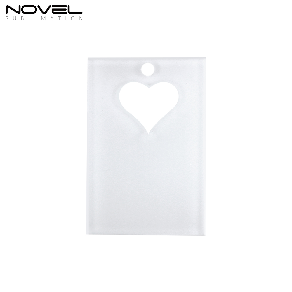 Sublimation Transparent Acrylic Single Sided Print Keyring DIY Keychain