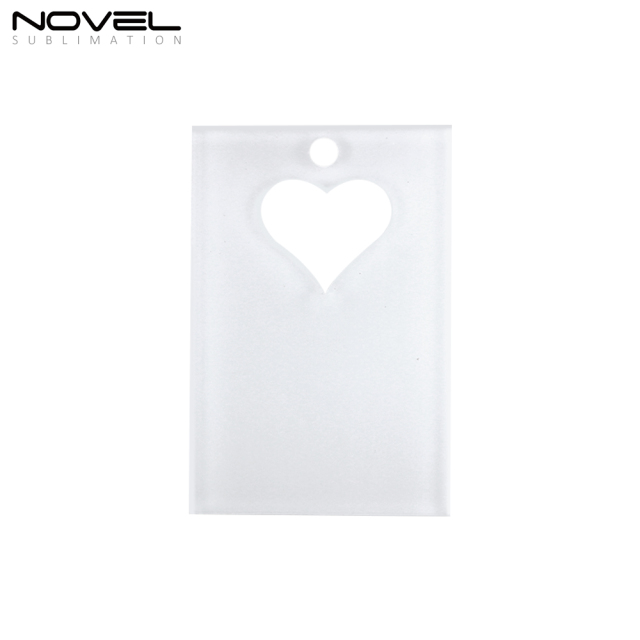 New Arrival Sublimation Transparent Acrylic Single Sided Print Keyring DIY Keychain