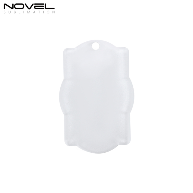 New Arrival Sublimation Transparent Acrylic Single Sided Print Keyring DIY Keychain