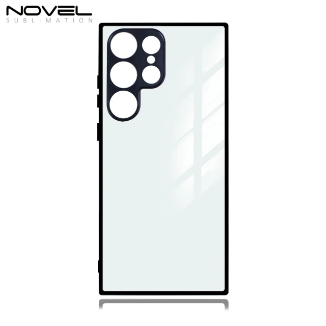 New Arrival Sublimation 2D TPU Phone Case With Glass Insert For Samsung S23 Series