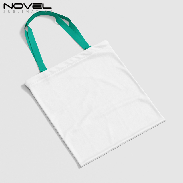 Sublimation Blank Colorful Shoulder Bags Canvas Tote Bags Grocery Bags for Decorating and DIY Crafting White