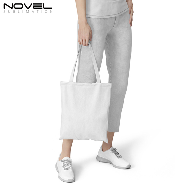 Sublimation Blank Colorful Shoulder Bags Canvas Tote Bags Grocery Bags for Decorating and DIY Crafting White