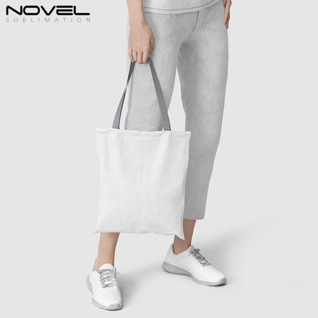 Sublimation Blank Colorful Shoulder Bags Canvas Tote Bags Grocery Bags for Decorating and DIY Crafting White