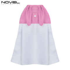 New Arrival High Quality Waffle Weave Sublimation Blank Rabbit Hand Towel with Long Ears