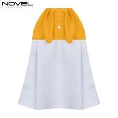 New Arrival High Quality Waffle Weave Sublimation Blank Rabbit Hand Towel with Long Ears