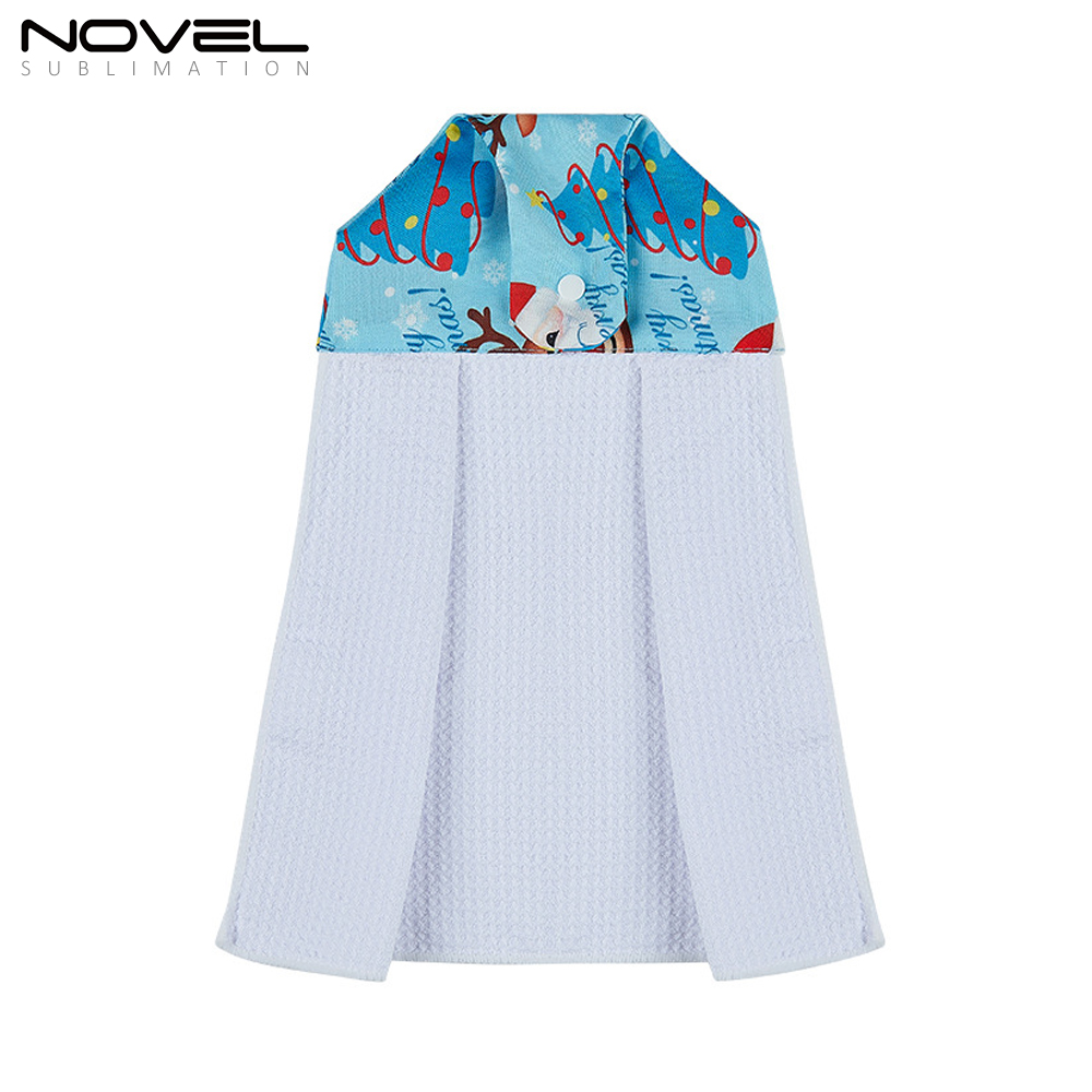 New Arrival High Quality Waffle Weave Sublimation Blank Kitchen Hand Towel White Towel