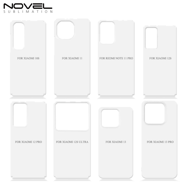 New Arrival 3D Film Sublimation Printing Plastic Phone Case For Xiaomi Series