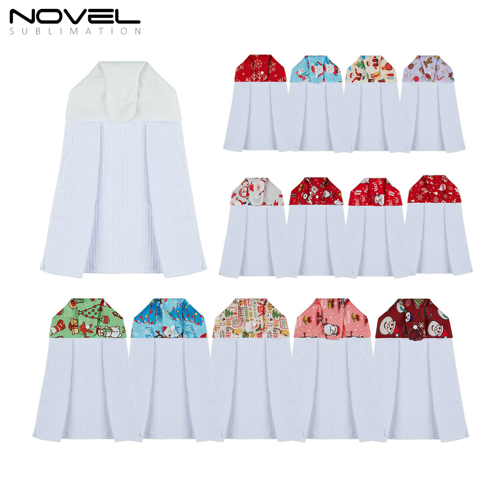 New Arrival High Quality Waffle Weave Sublimation Blank Kitchen Hand Towel White Towel