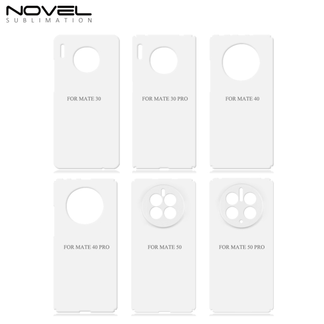 New Arrival 3D Film Sublimation Printing Plastic Phone Case For Huawei Series