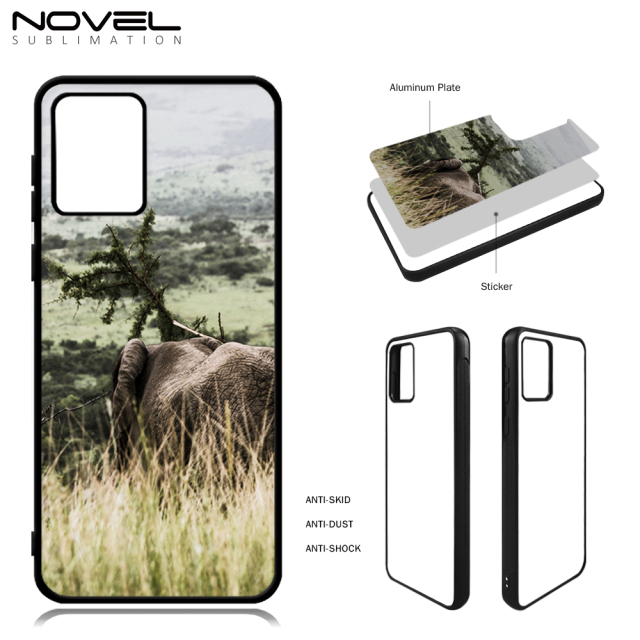 New Arrival Sublimation blank 2D TPU Phone Case for Moto E13 DIY Shell With Aluminum Sheet