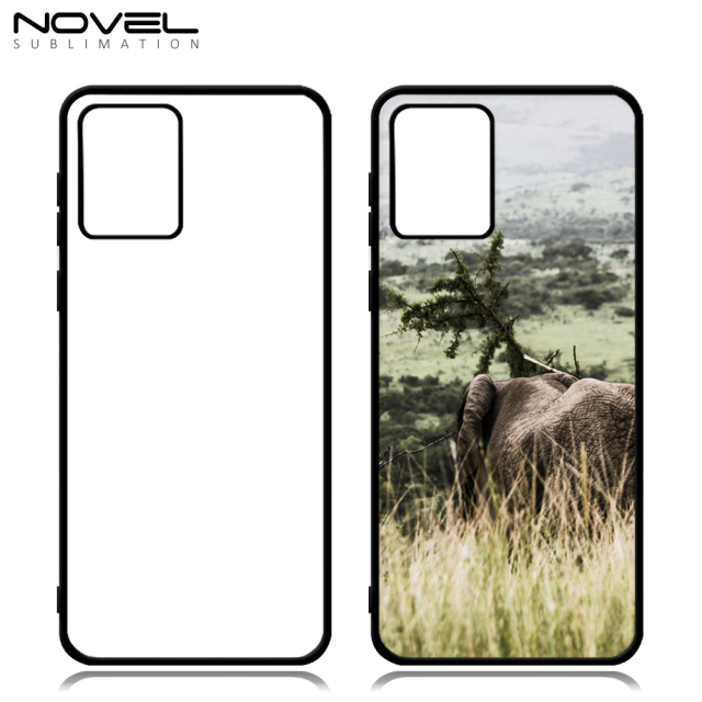 New Arrival Sublimation blank 2D TPU Phone Case for Moto E13 DIY Shell With Aluminum Sheet