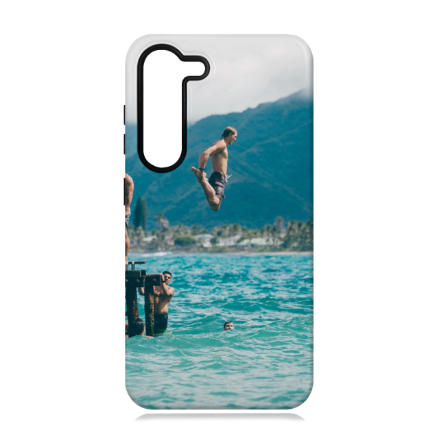 New Arrival 2in1 3D film case Sublimation cover customized DIY Cell Phone case for Samsung S23 series