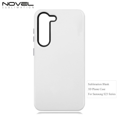 New Arrival 2in1 3D film case Sublimation cover customized DIY Cell Phone case for Samsung S23 series