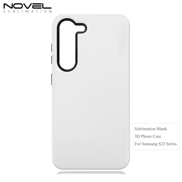 New Arrival 2in1 3D film case Sublimation cover customized DIY Cell Phone case for Samsung S23 series