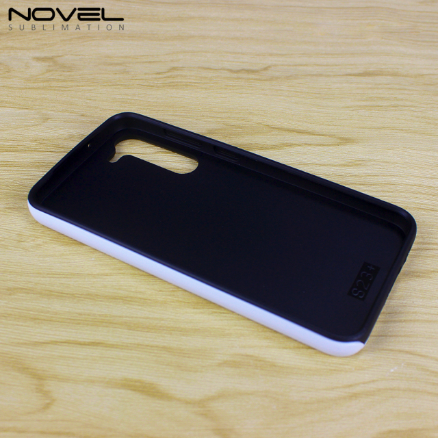 New Arrival 2in1 3D film case Sublimation cover customized DIY Cell Phone case for Samsung S23 series