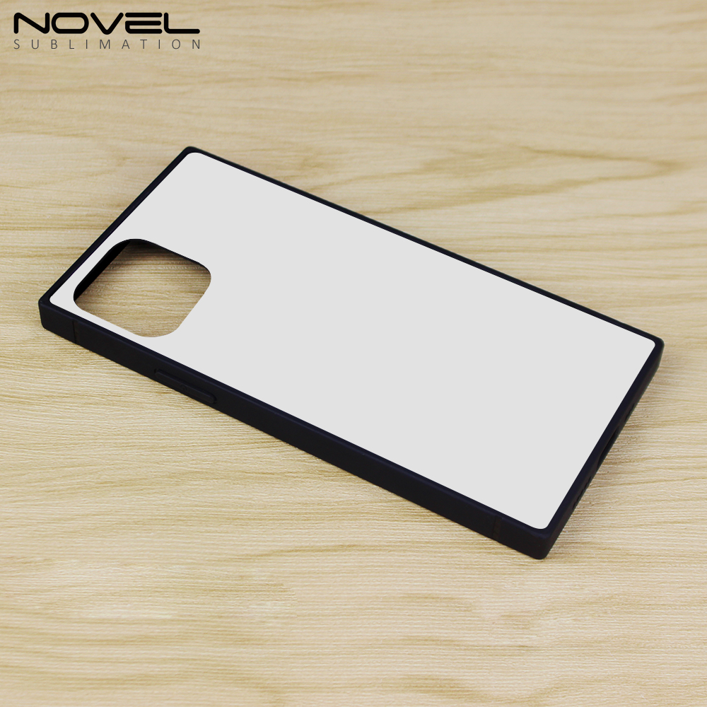 New Arrival Sublimation 2D TPU Square Phone Case for iPhone Series DIY Shell With Aluminum Sheet