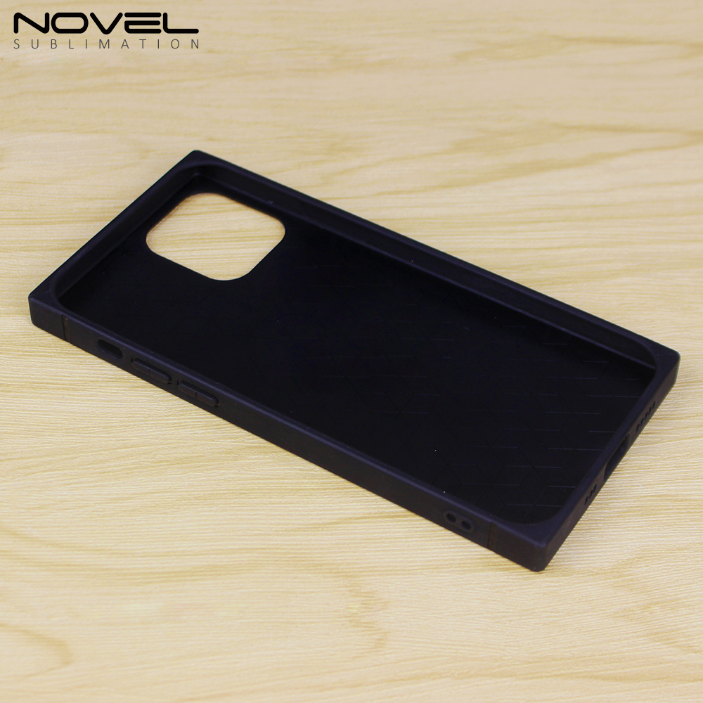 New Arrival Sublimation 2D TPU Square Phone Case for iPhone Series DIY Shell With Aluminum Sheet