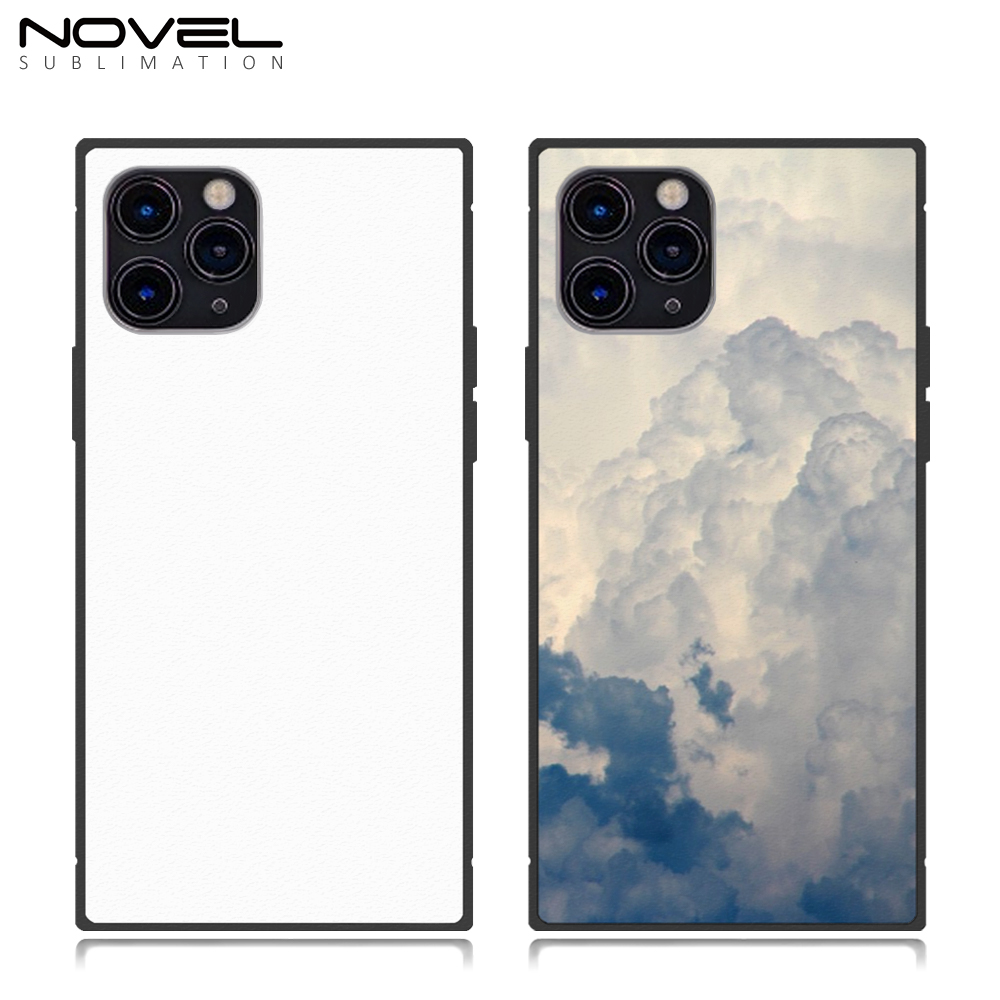 New Arrival Sublimation 2D TPU Square Phone Case for iPhone Series DIY Shell With Aluminum Sheet