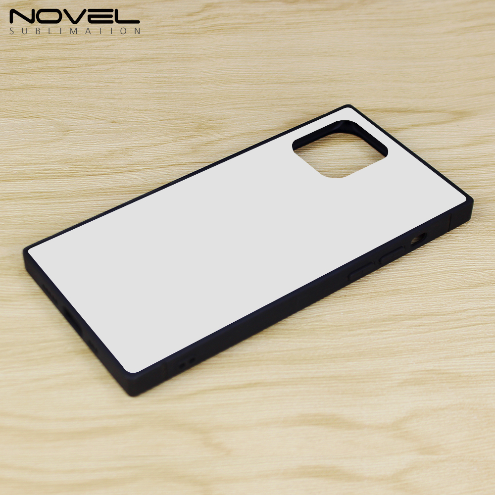 New Arrival Sublimation 2D TPU Square Phone Case for iPhone Series DIY Shell With Aluminum Sheet