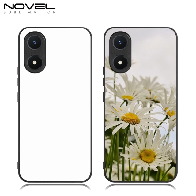 New Arrival Sublimation Blank 2D TPU Phone Case With Metal Insert For Vivo Y Series Y02s 4G Y75 5G Y20 Y21 /Y21S/ Y16/Y32/Y33T/Y33S/Y35/Y50/Y30/Y70S/Y51S/IQOO U1/ Y77