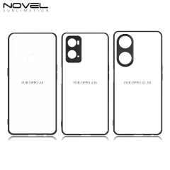 New arrival!!! For Oppo A1 5G / A8 /A36 Sublimation 2D TPU Case Cover With Aluminum Insert