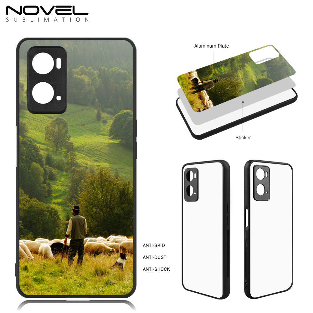 New arrival!!! For Oppo A1 5G / A8 /A36/Reno 3/ Reno 5 Sublimation 2D TPU Case Cover With Aluminum Insert