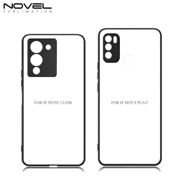 New arrival!!! Sublimation 2D TPU Case Cover for Infinix Note 12 G96 、Infinix Hot 9 Play With Aluminum Insert