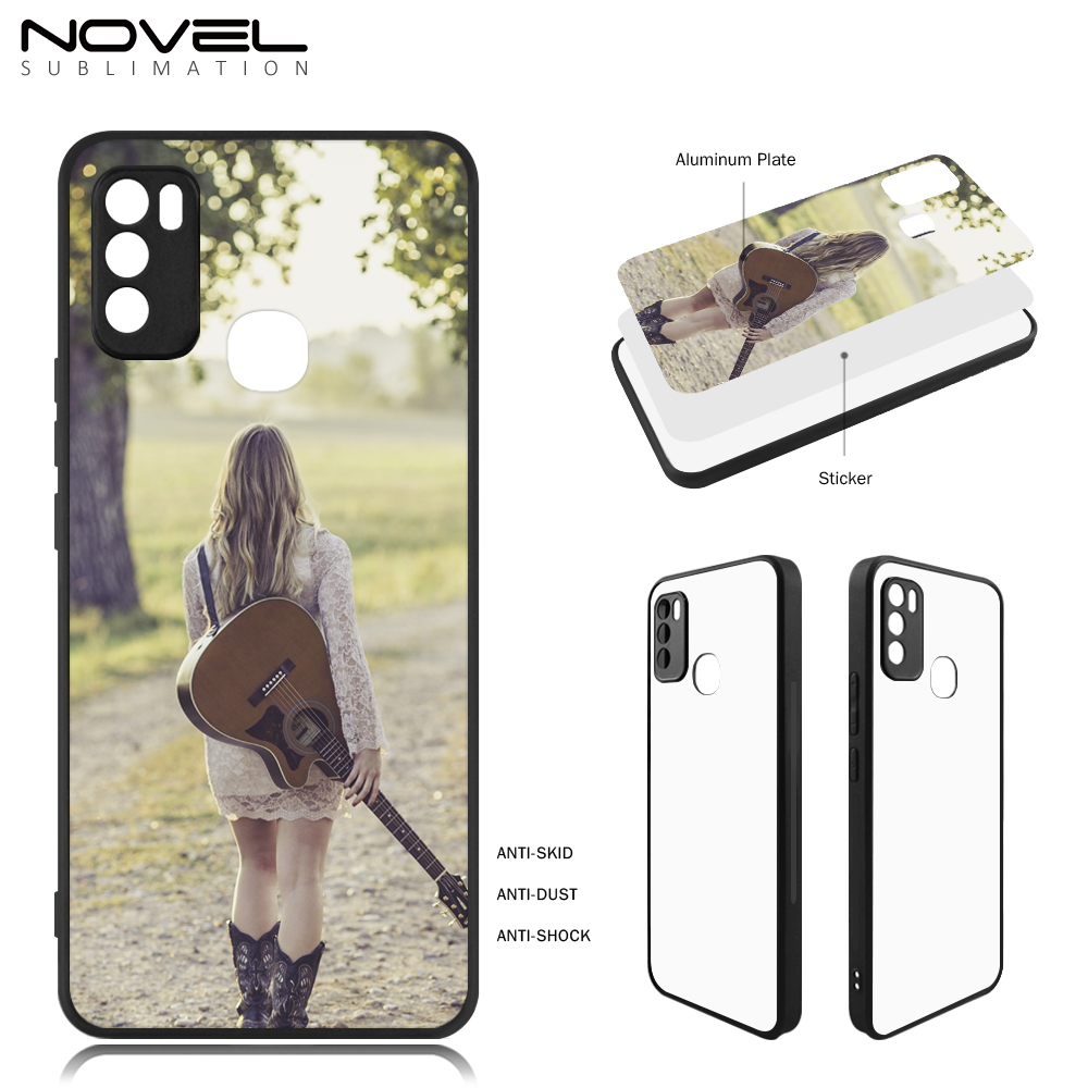New arrival!!! Sublimation 2D TPU Case Cover for Infinix Note 12 G96 、Infinix Hot 9 Play With Aluminum Insert